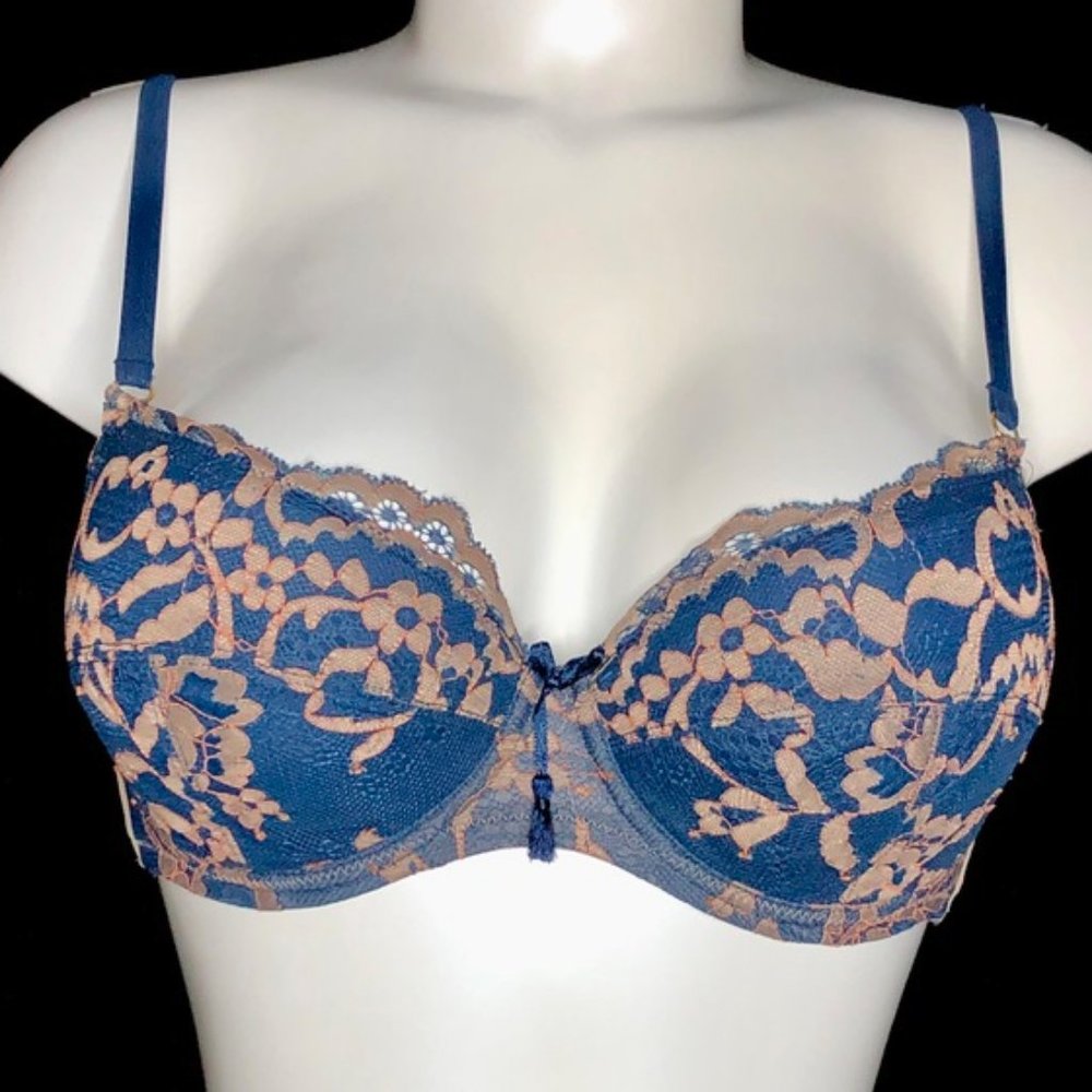 VALERY PUSHUP BRA - BLUE